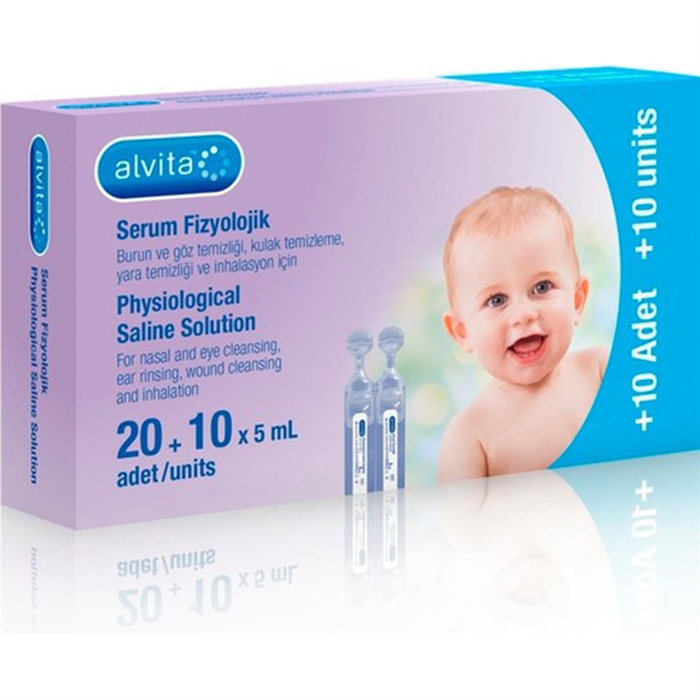 Alvita Serum Fizyolojik Flakon 30lu 