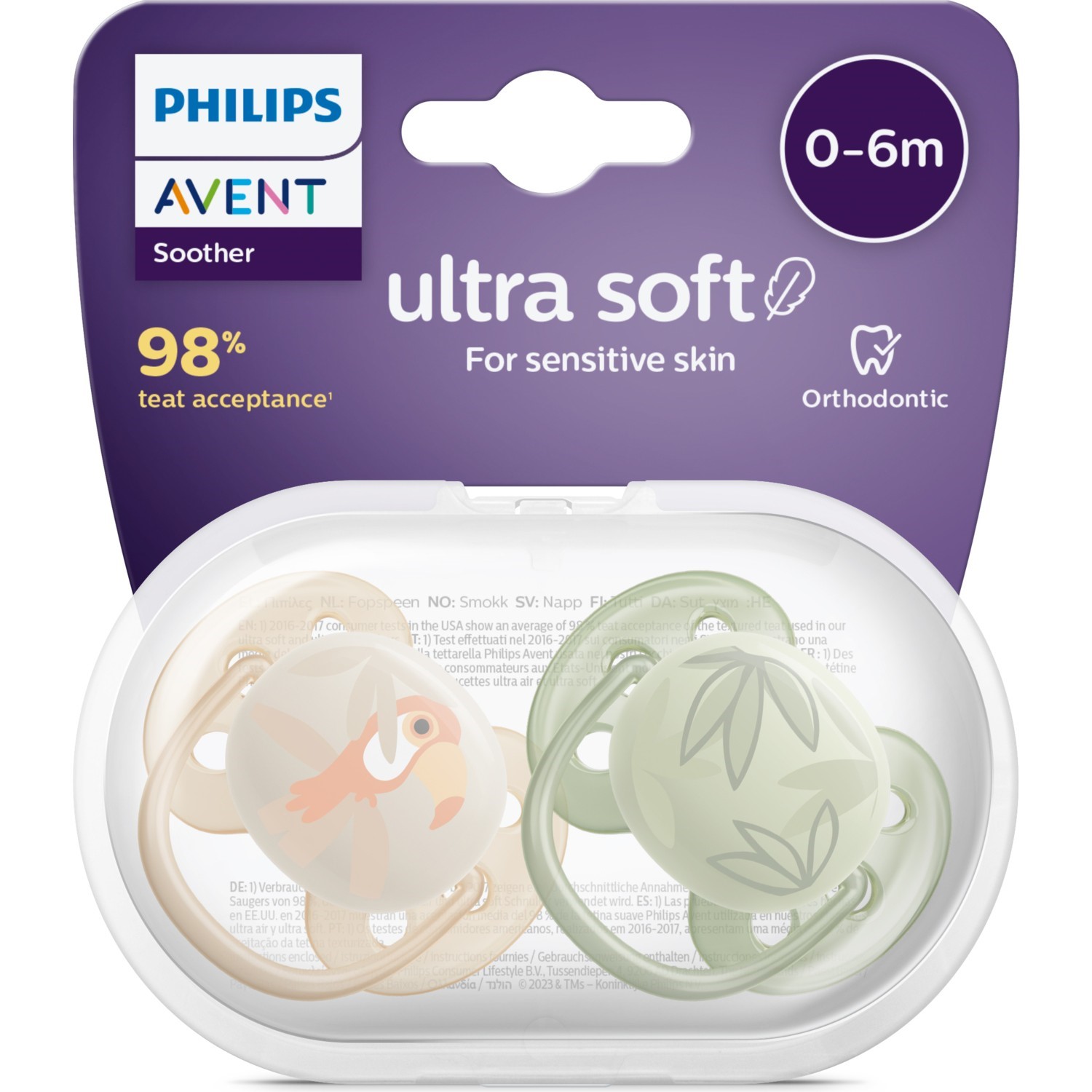 Philips Avent SCF091/07 Ultra Yumuşak Emzik 0-6 Ay 2li  Erkek 