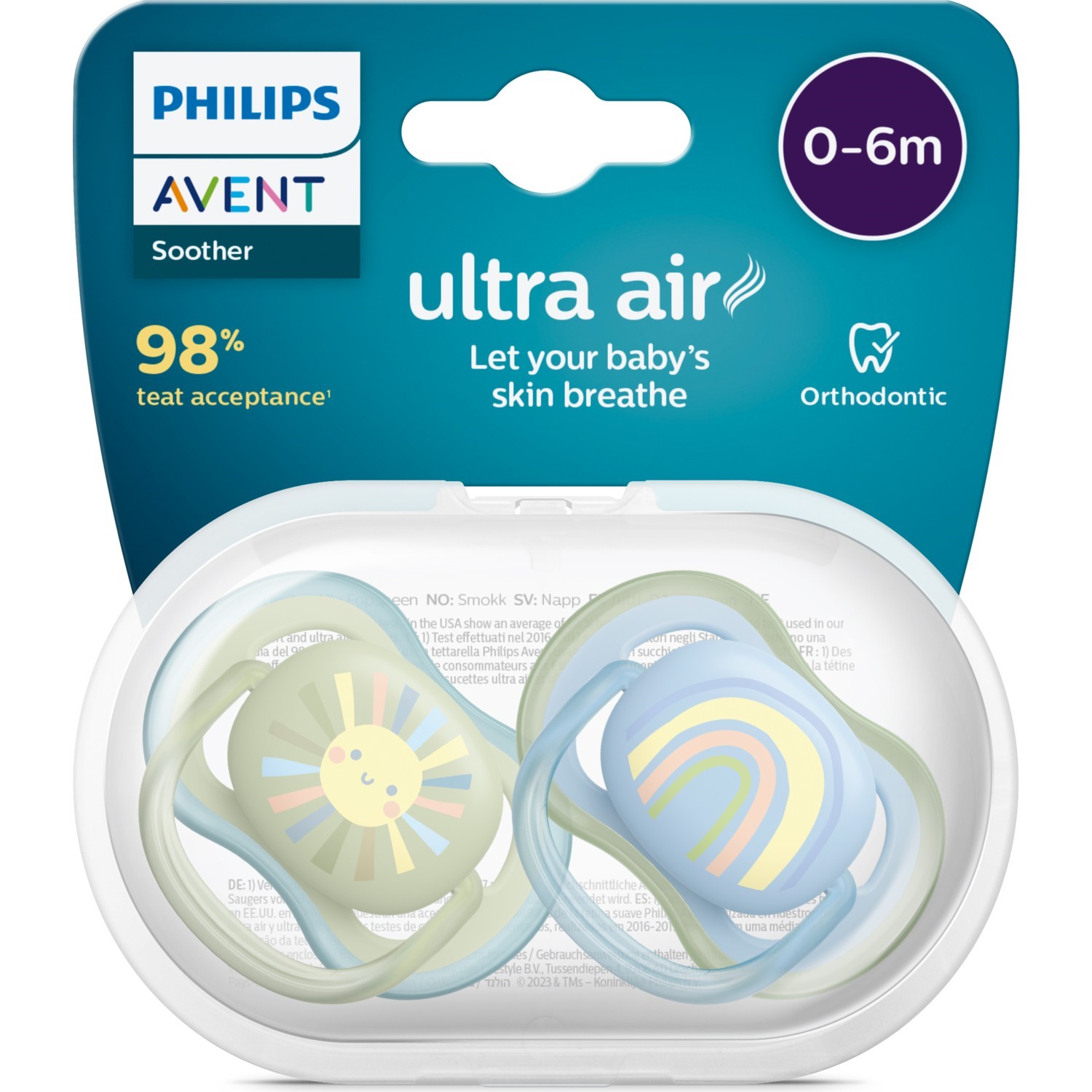 Philips Avent SCF085/58 Ultra Air Emzik 0-6 Ay 2li  Erkek 