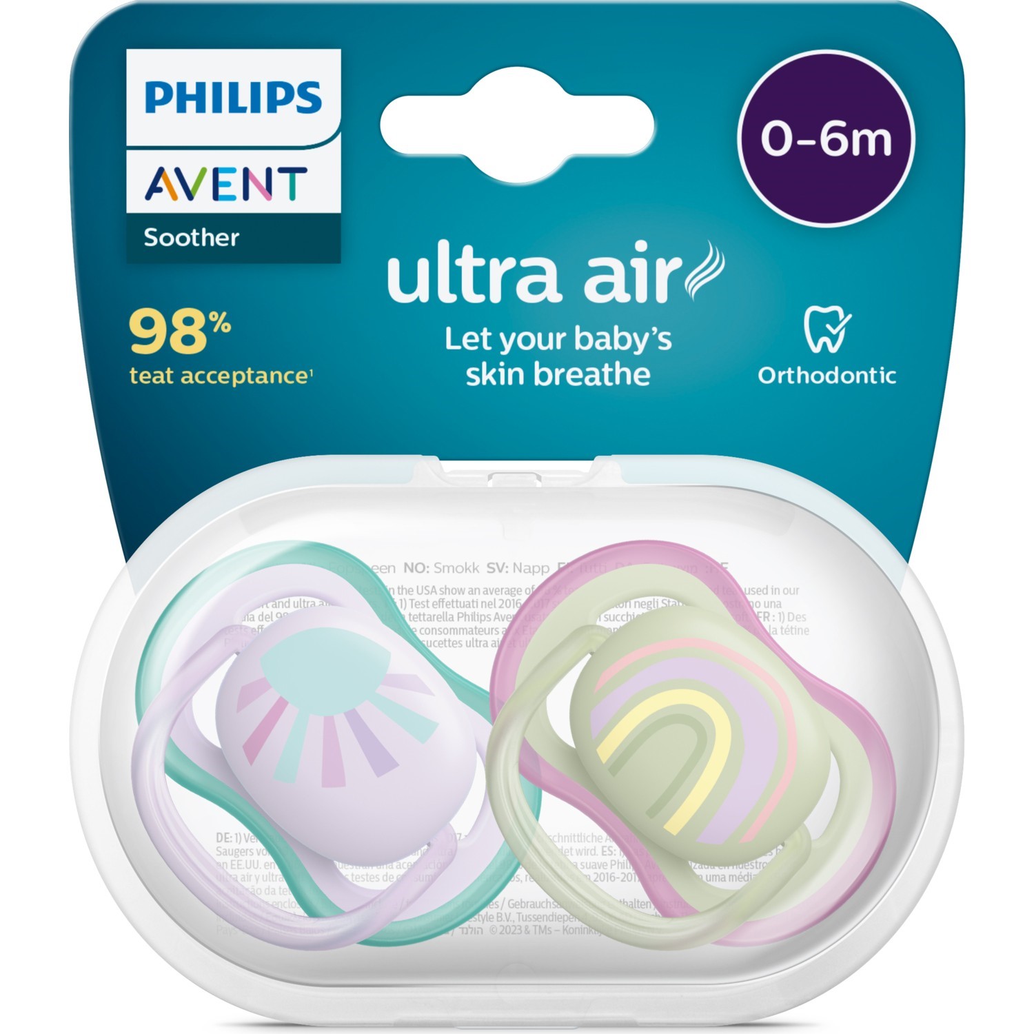 Philips Avent SCF085/59 Ultra Air Emzik 0-6 Ay 2li  Kız 