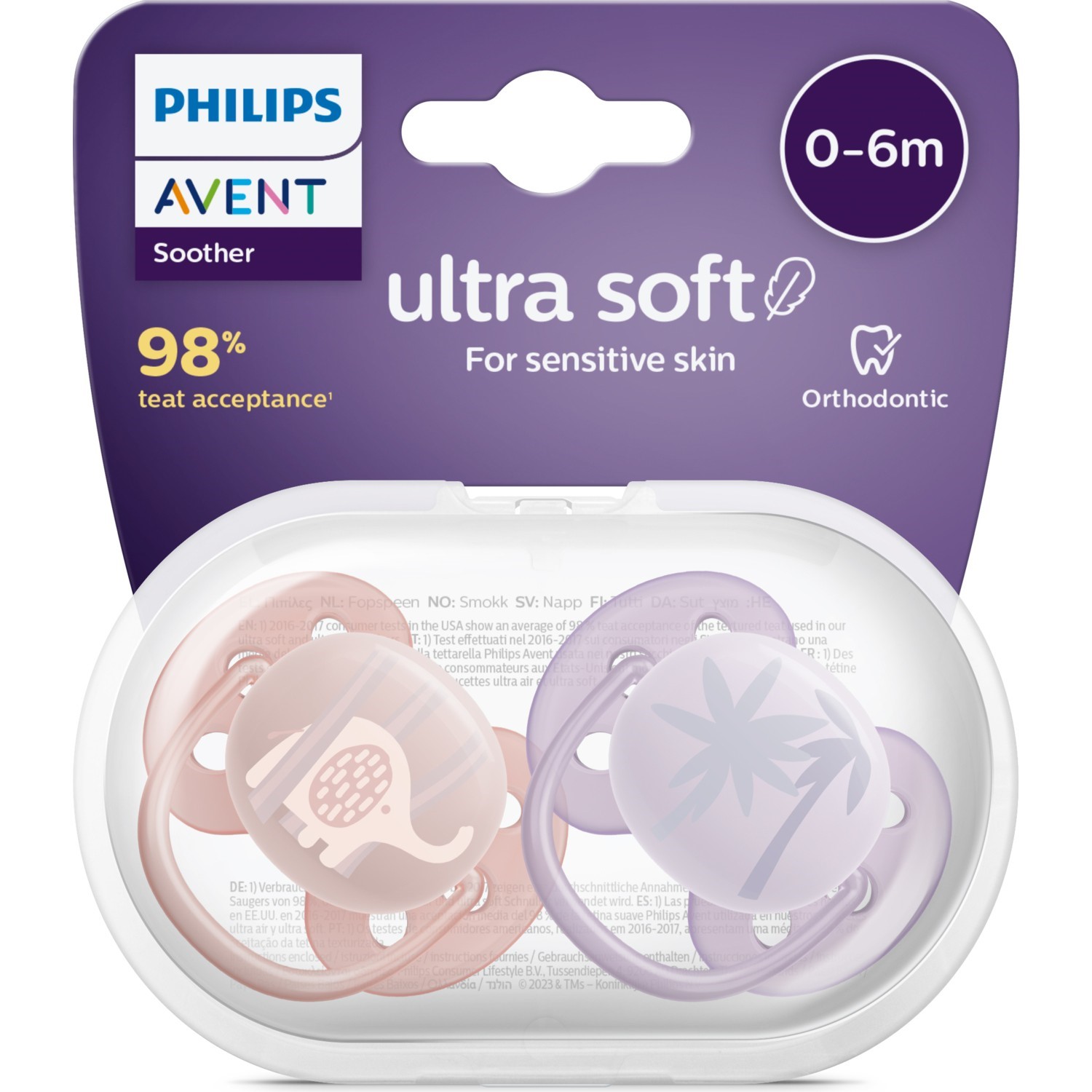 Philips Avent SCF091/09 Ultra Yumuşak Emzik 0-6 Ay 2li  Kız 