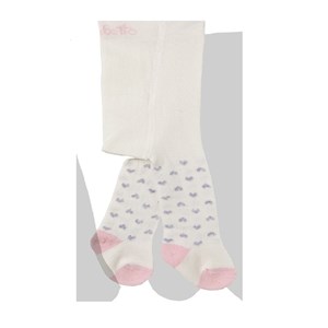 Bebetto Kalpli Külotlu Çorap Gri-Pembe