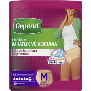 Depend Emici Külot Medium 10lu