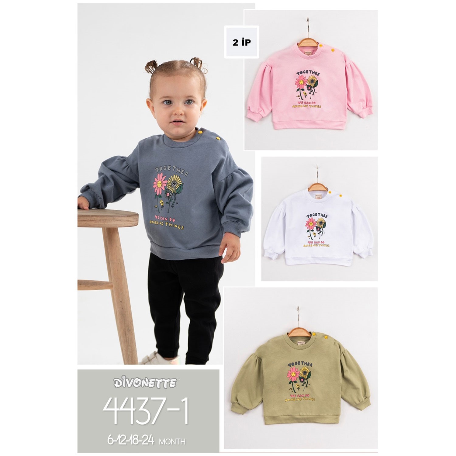 Divonette Together Sweatshirt Yeşil