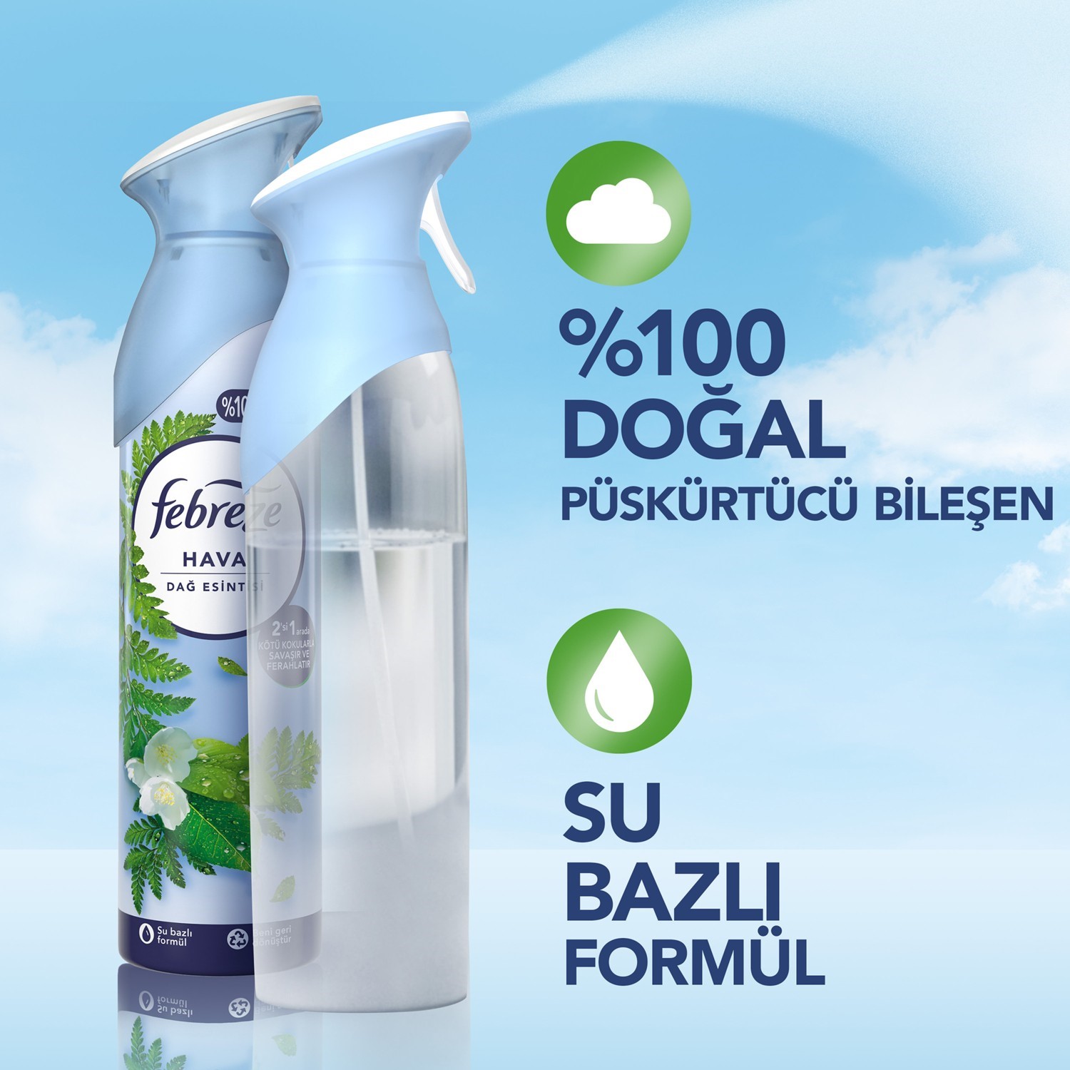 Febreze Aerosol Dağ Esintisi 185ml 