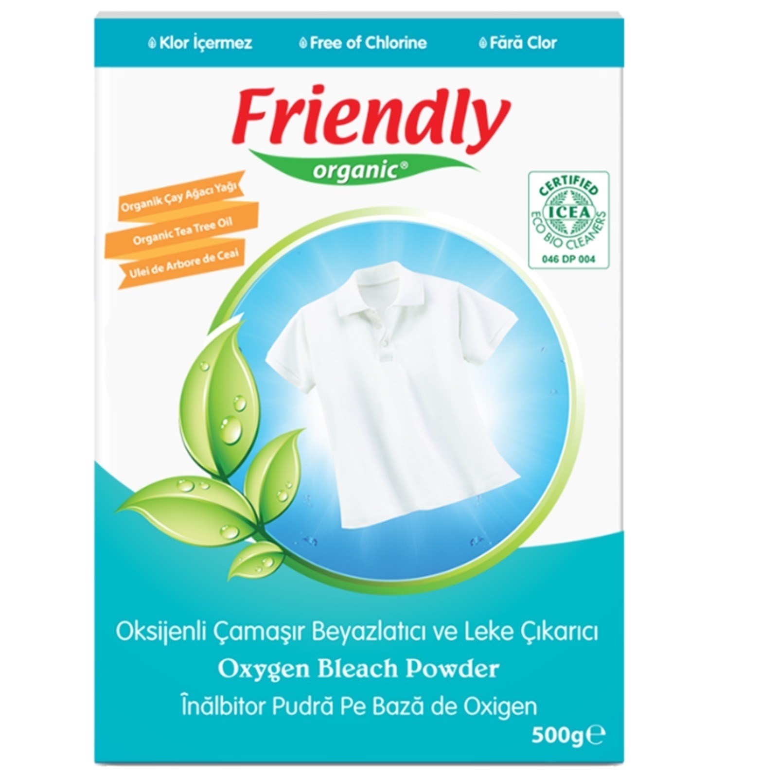 Friendly Organik Oksijenli Çamaşır Beyazlatıcı ve Leke Çıkarıcı 500 gr