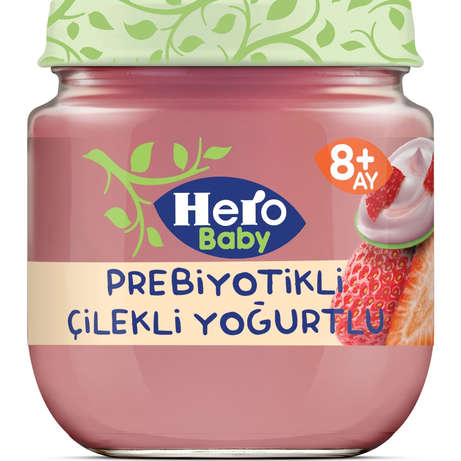 Hero Baby Prebiyotikli Çilekli Yoğurt Kavanoz Maması 120 Gr 