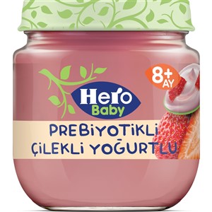 Hero Baby Prebiyotikli Çilekli Yoğurt Kavanoz Maması 120 Gr