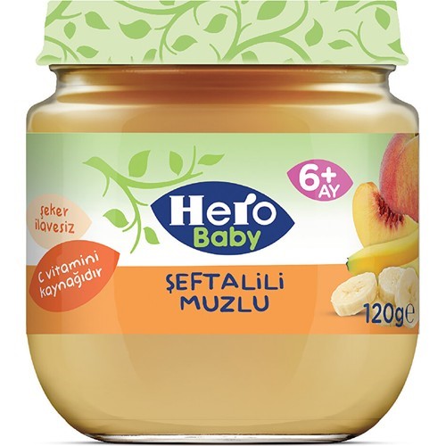 Hero Baby Şeftalili Muzlu Kavanoz Maması 120 Gr 