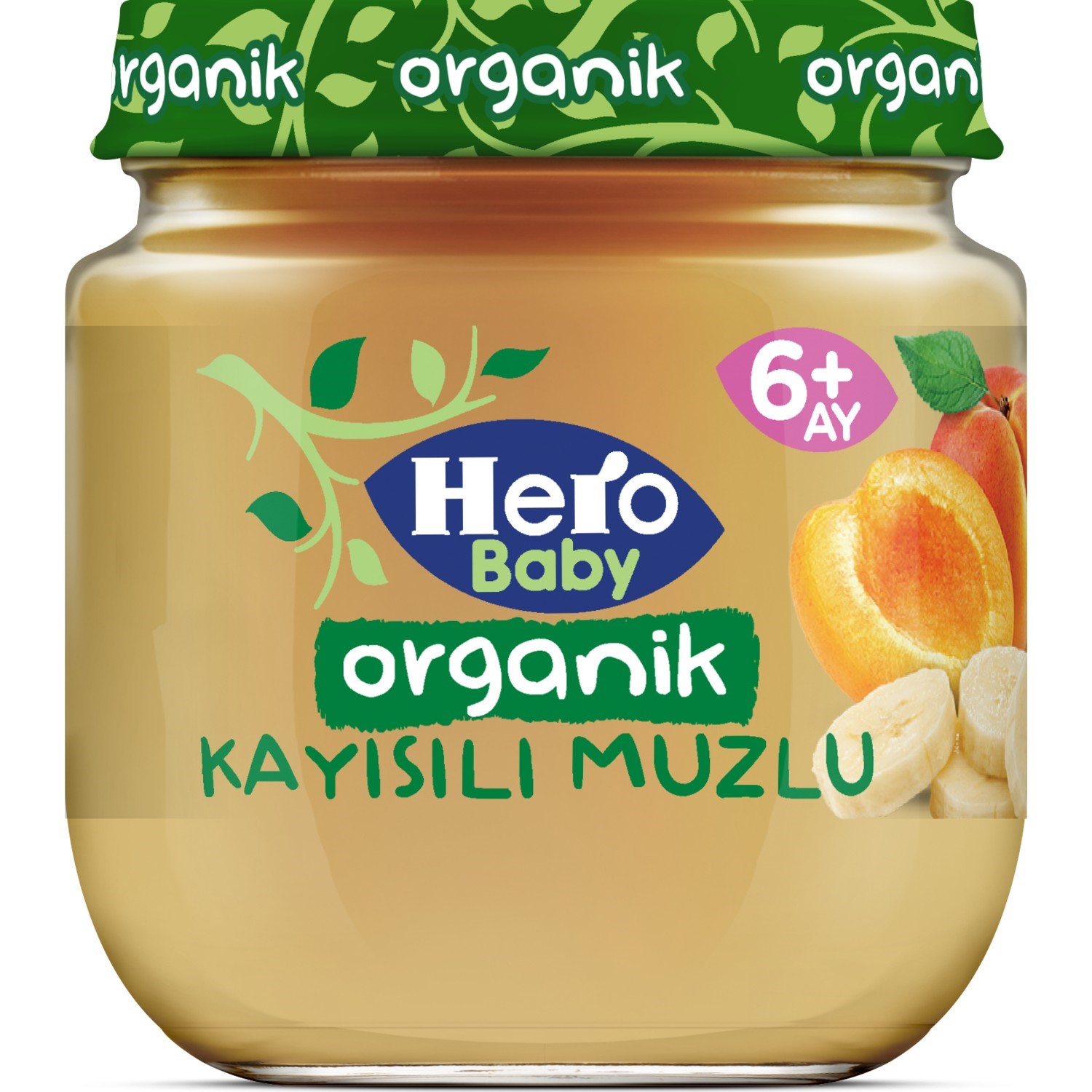 Hero Baby Organik Kayısı Muz Kavanoz Maması 120 Gr 