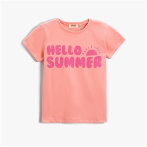 Koton Kids Hello Summer Tshirt Mercan