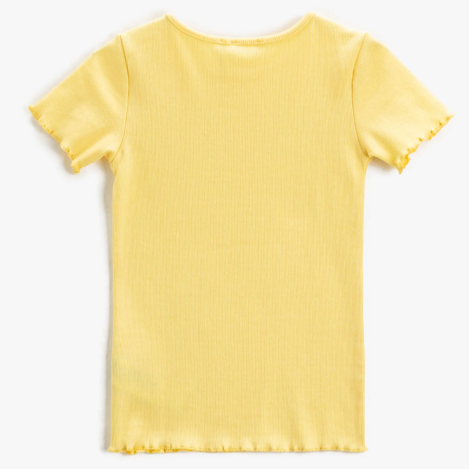 Koton Kids Düz Tshirt Sarı