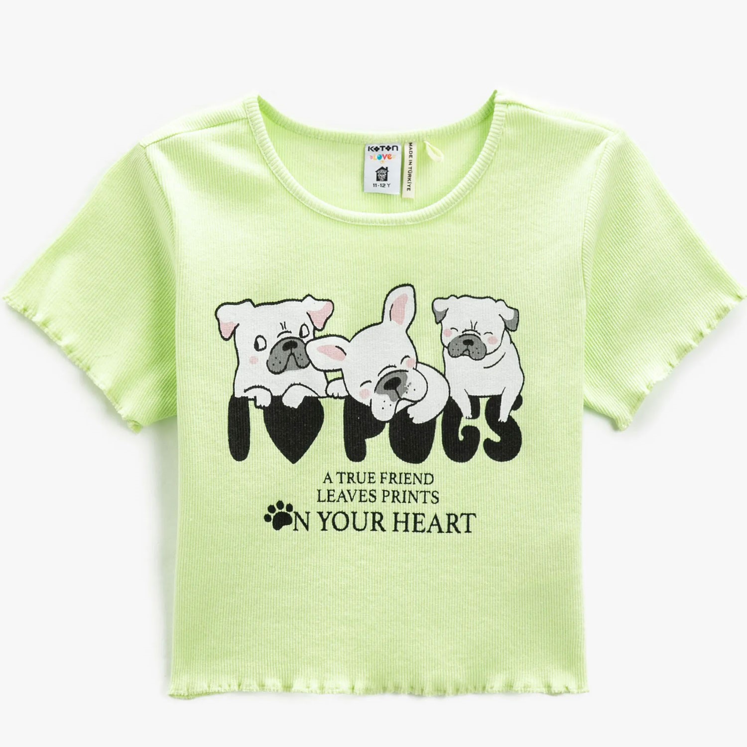 Koton Kids Köpekli T-Shirt Yeşil