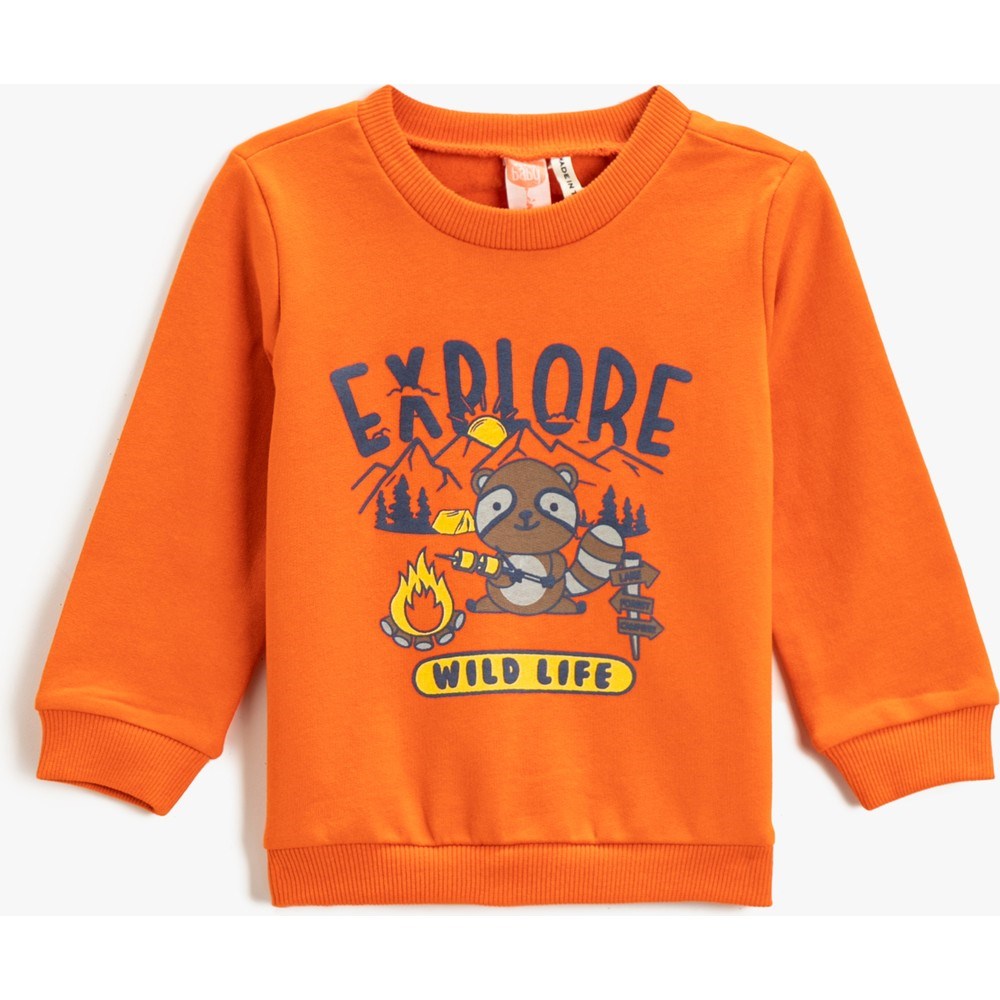 Koton Kids Explore Sweatshirt Turuncu