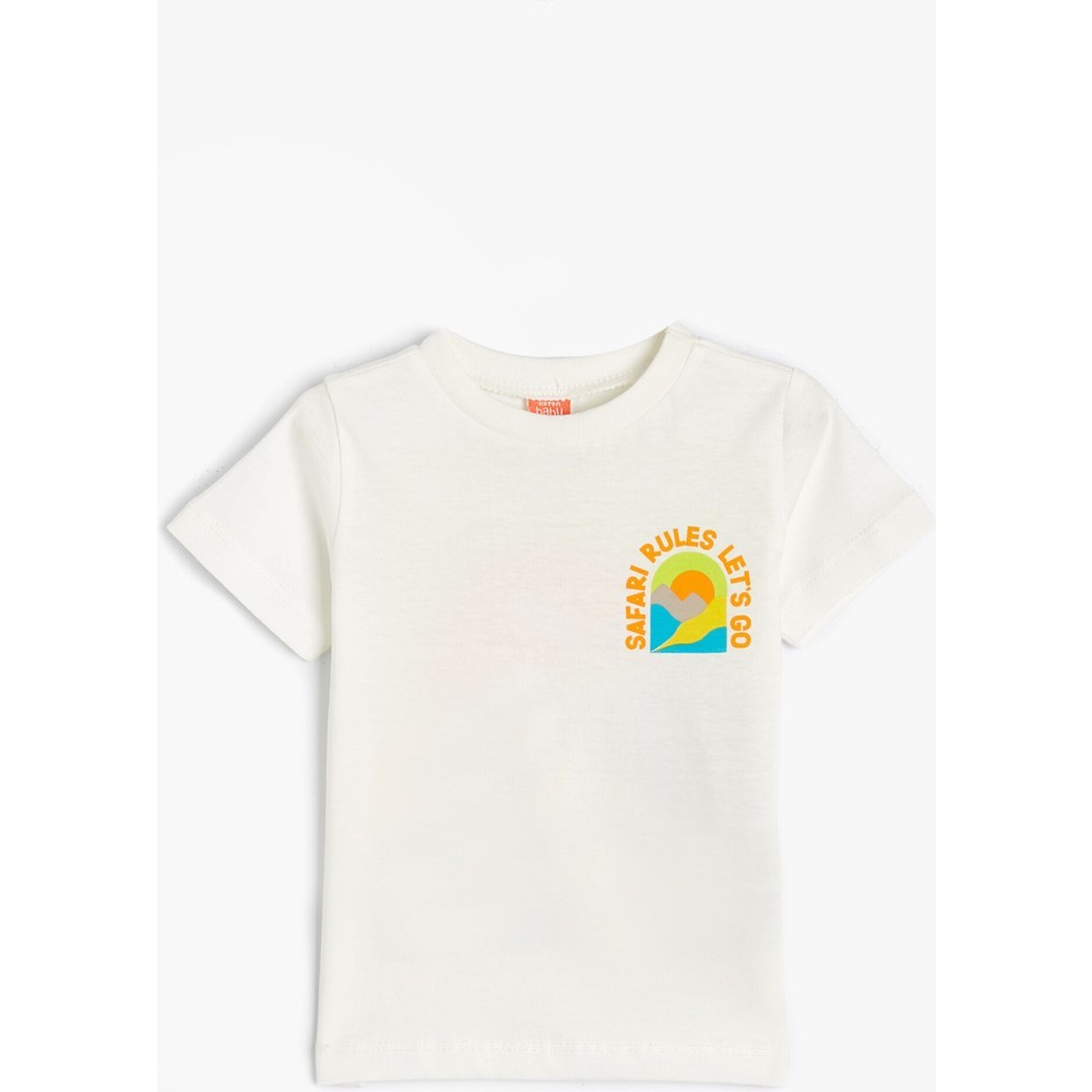 Koton Kids Safari Rules TShirt Ekru