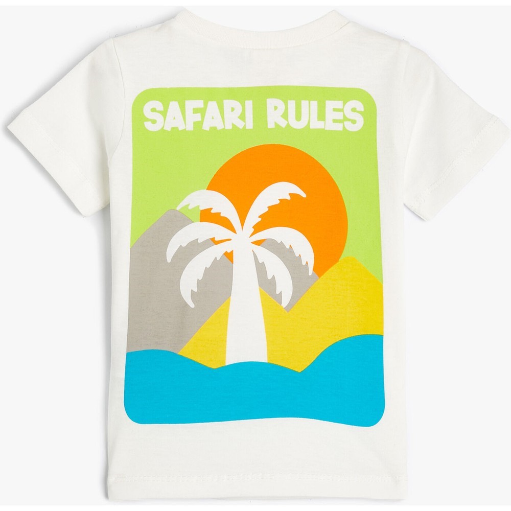 Koton Kids Safari Rules TShirt Ekru