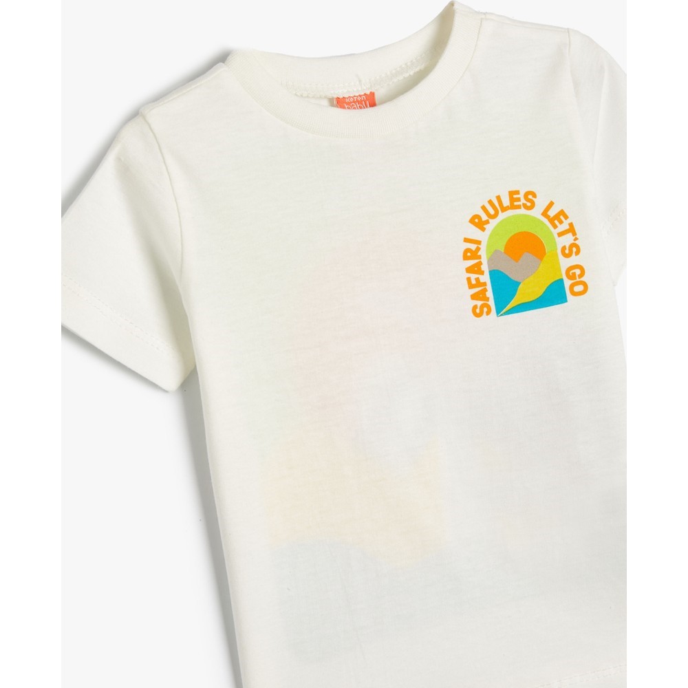 Koton Kids Safari Rules TShirt Ekru