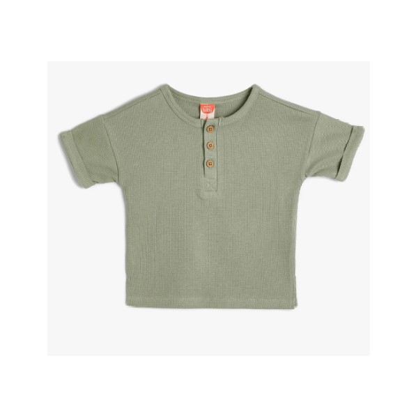 Koton Kids Basic T-Shirt Haki