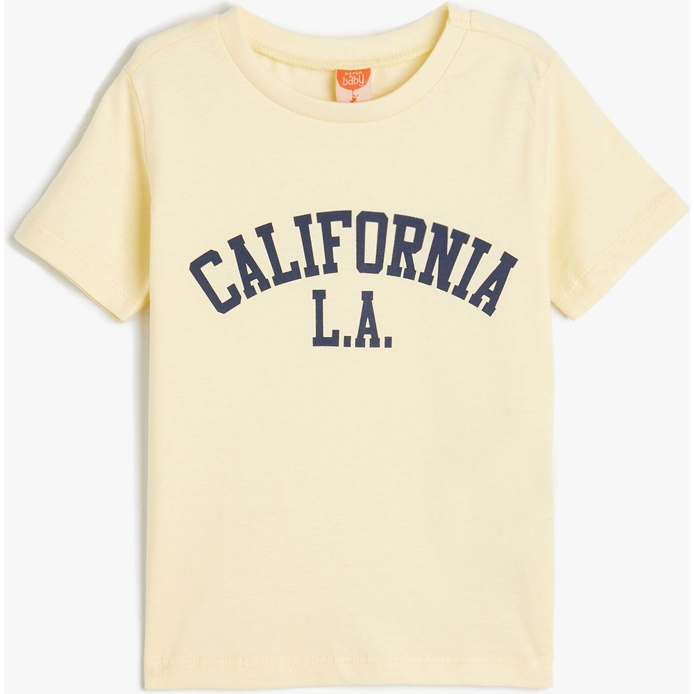 Koton Kids California Tshirt Sarı