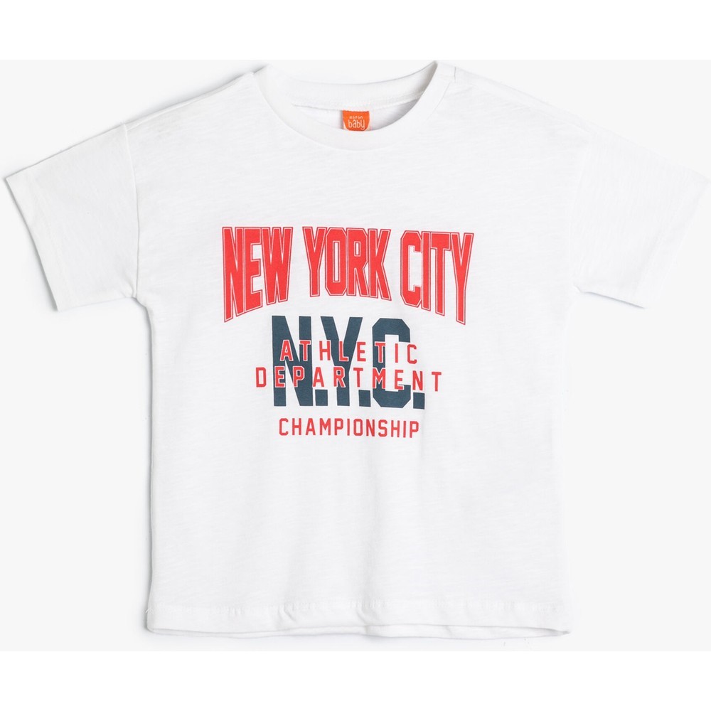 Koton Kids New York City T-Shirt Ekru