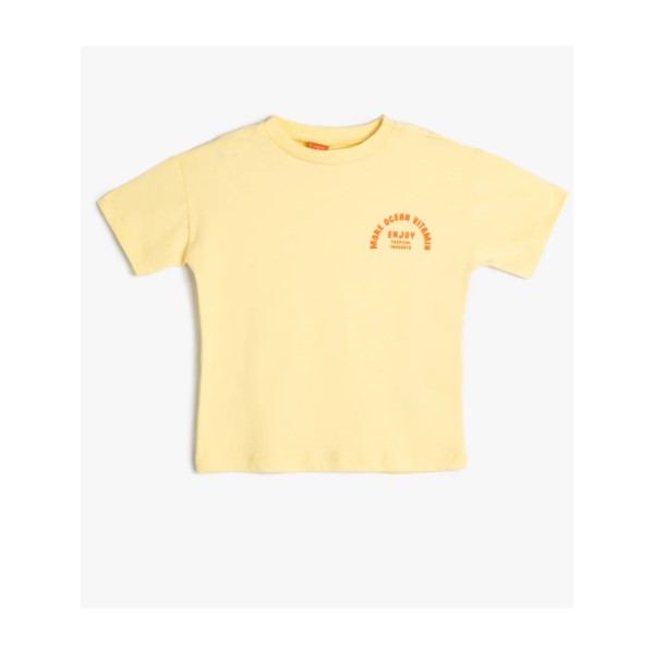 Koton Kids Joy T-Shirt Sarı