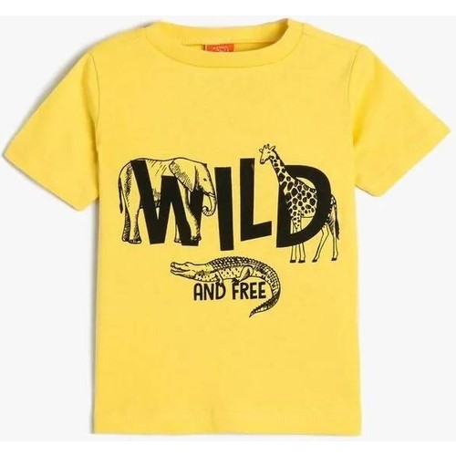 Koton Kids Wild Tshirt Sarı