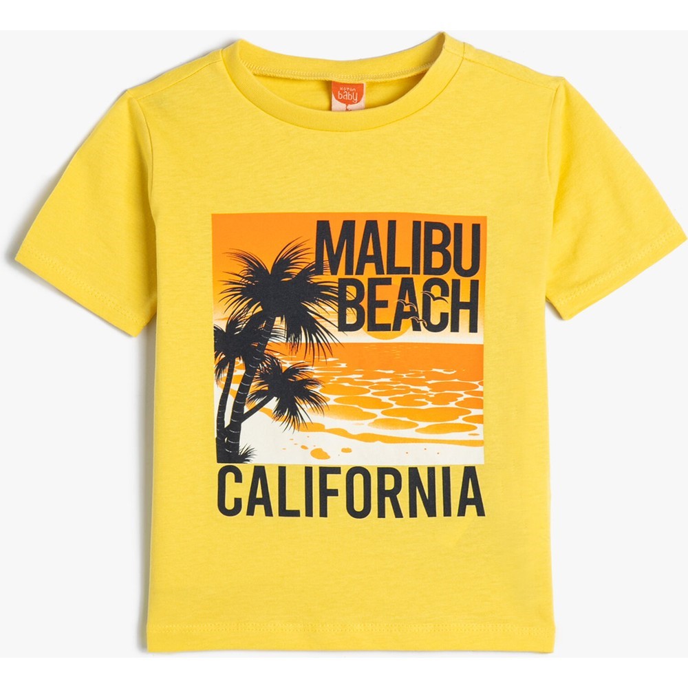 Koton Kids Malibu T-Shirt Sarı