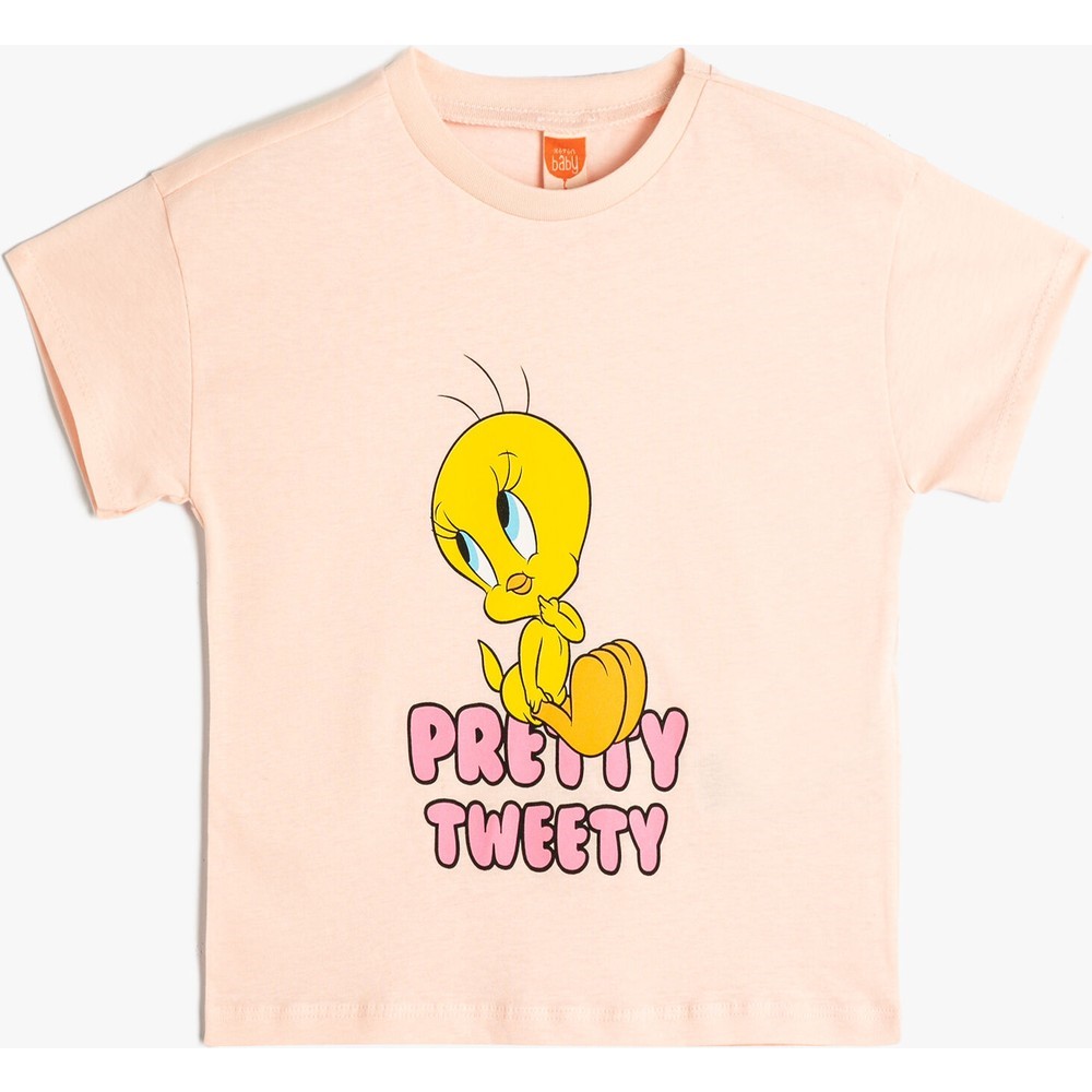 Koton Kids Tweety T-Shirt Pembe