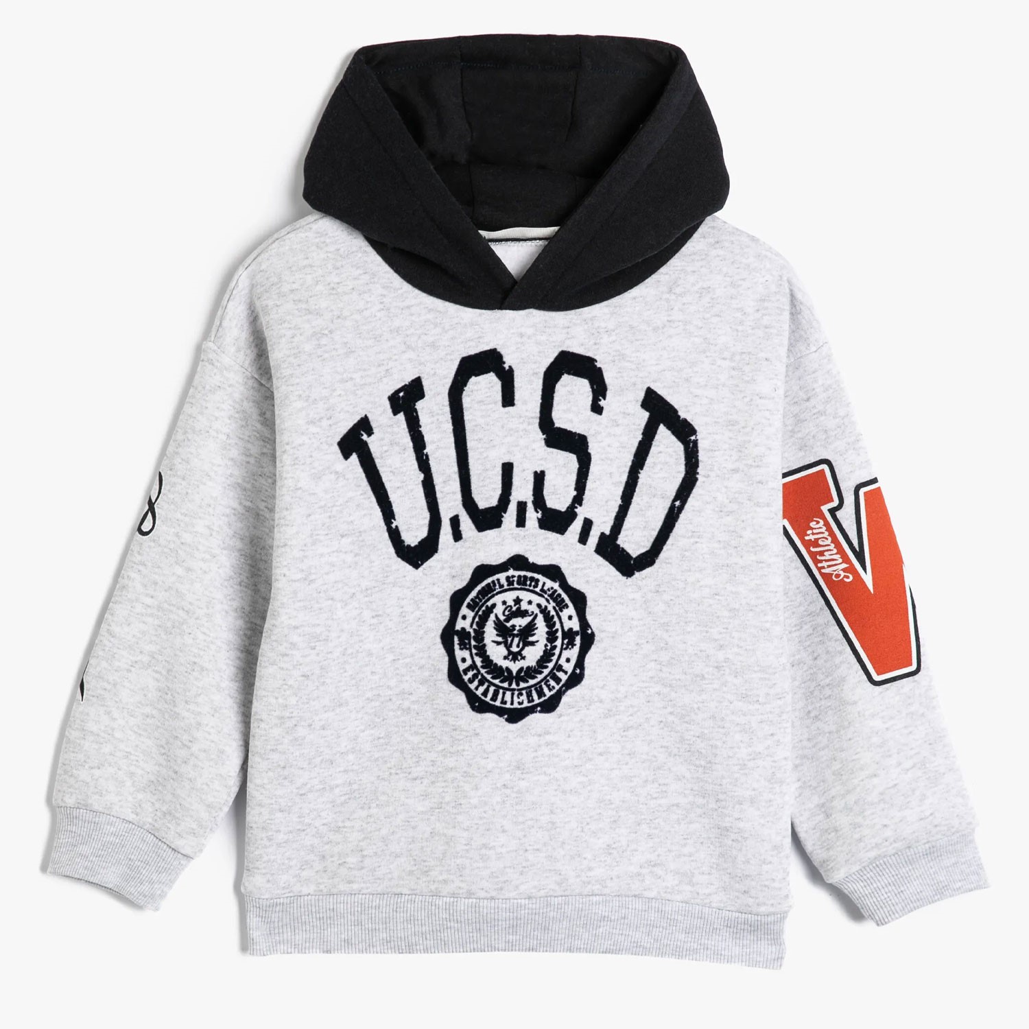 Koton Kids Yazılı Sweatshirt Gri