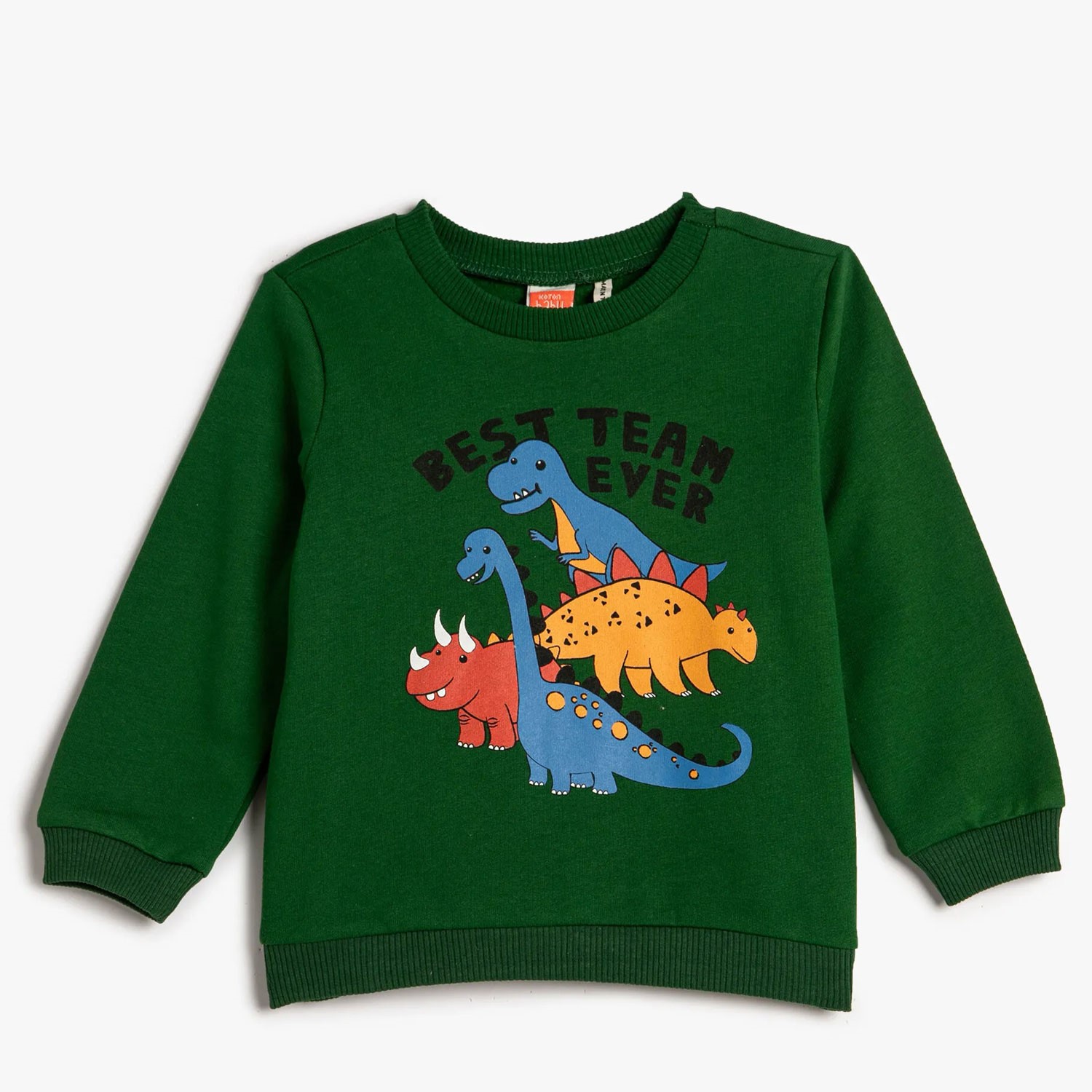 Koton Kids Best Team Sweatshirt Yeşil