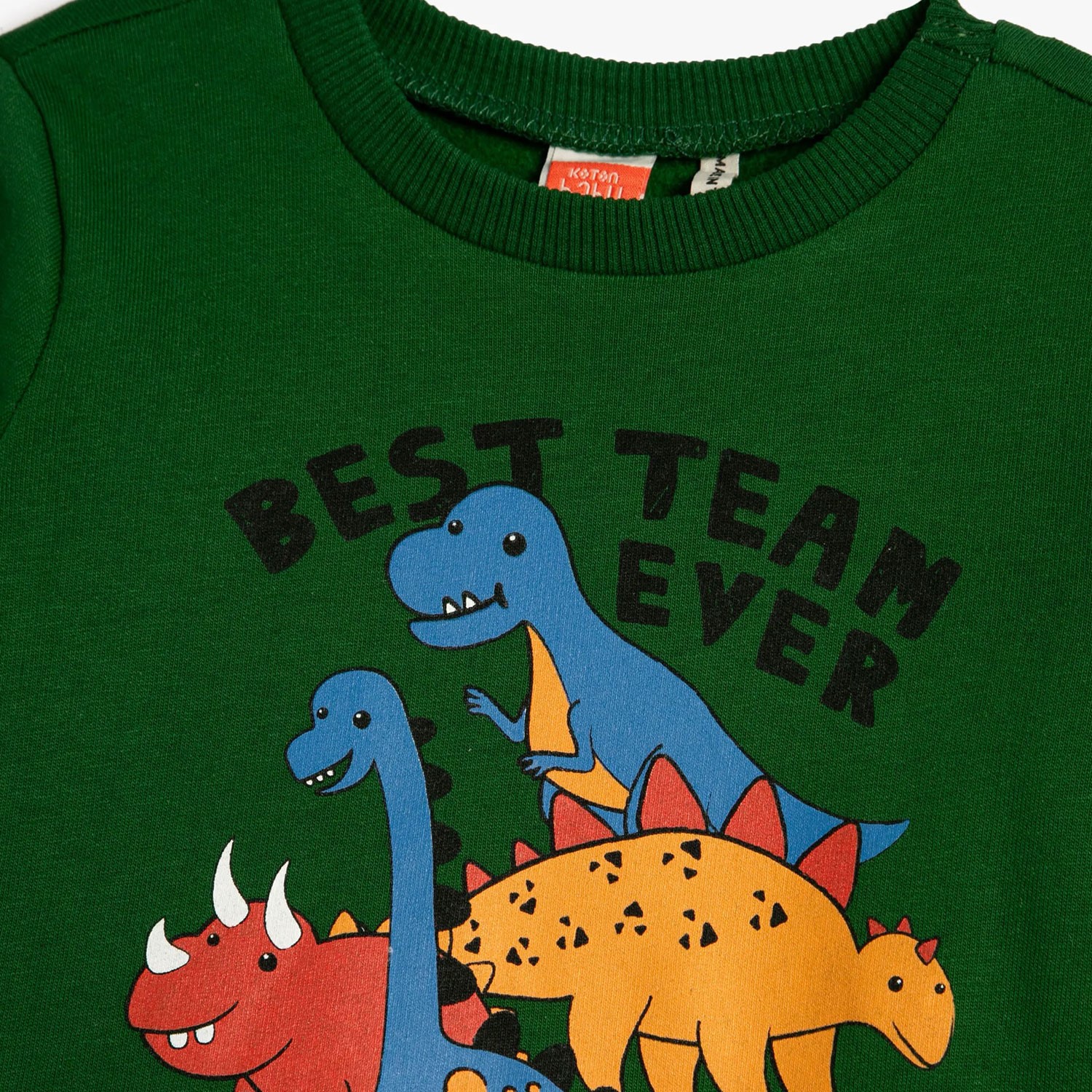 Koton Kids Best Team Sweatshirt Yeşil