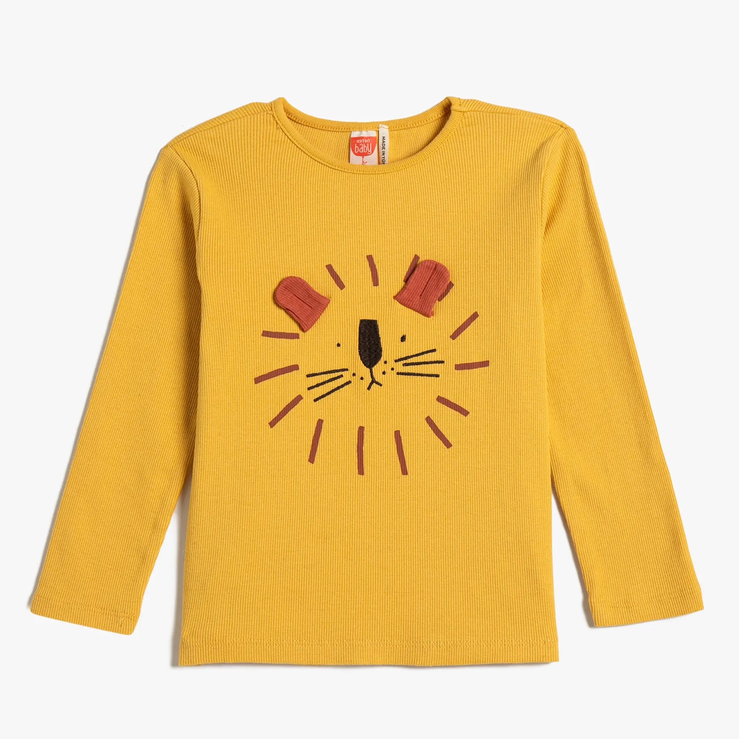 Koton Kids Aslan Desenli Tshirt Sarı