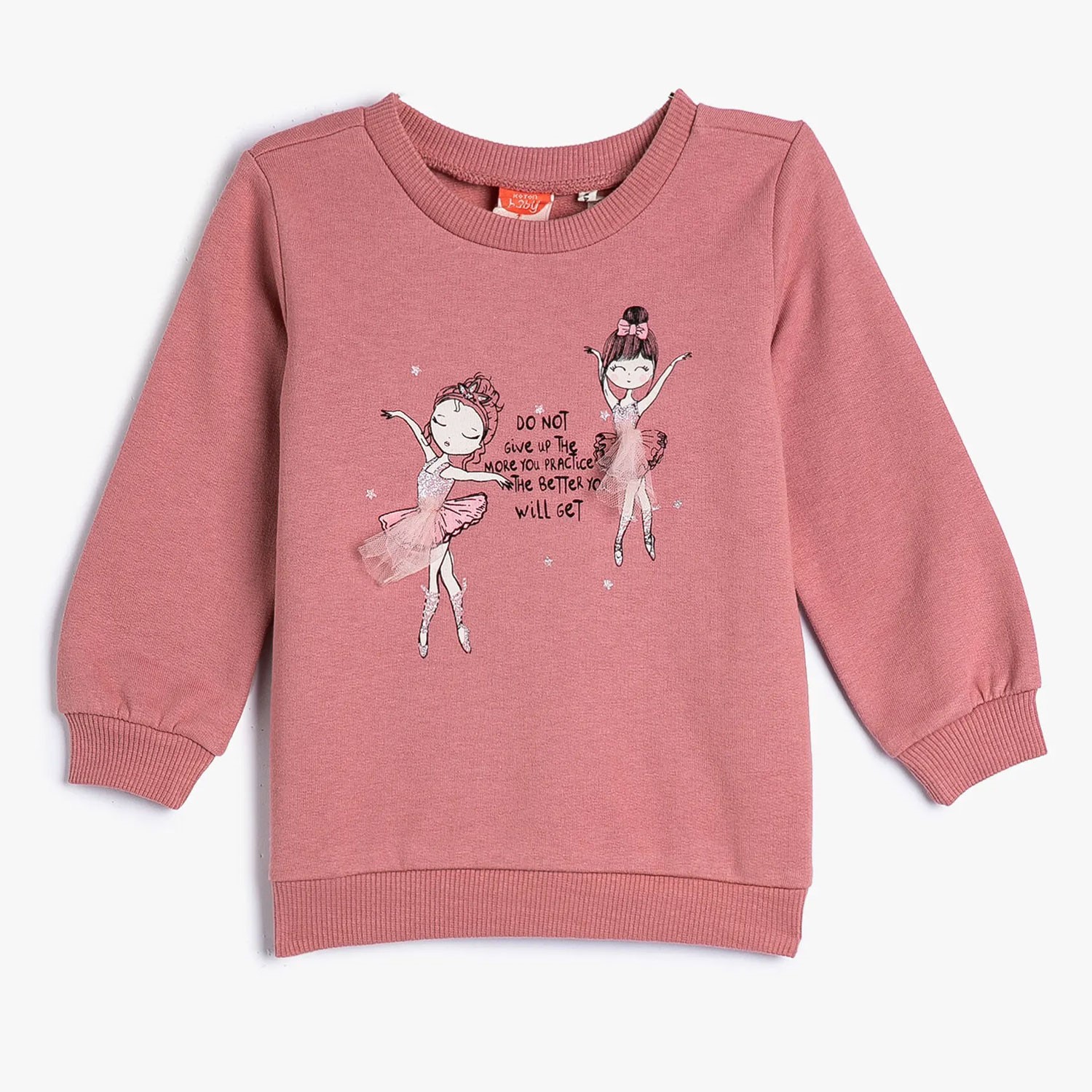 Koton Kids Balerin Sweatshirt Pembe