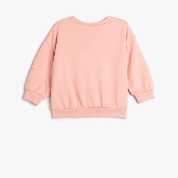 Koton Kids Kedi Baskılı Sweatshirt Pembe