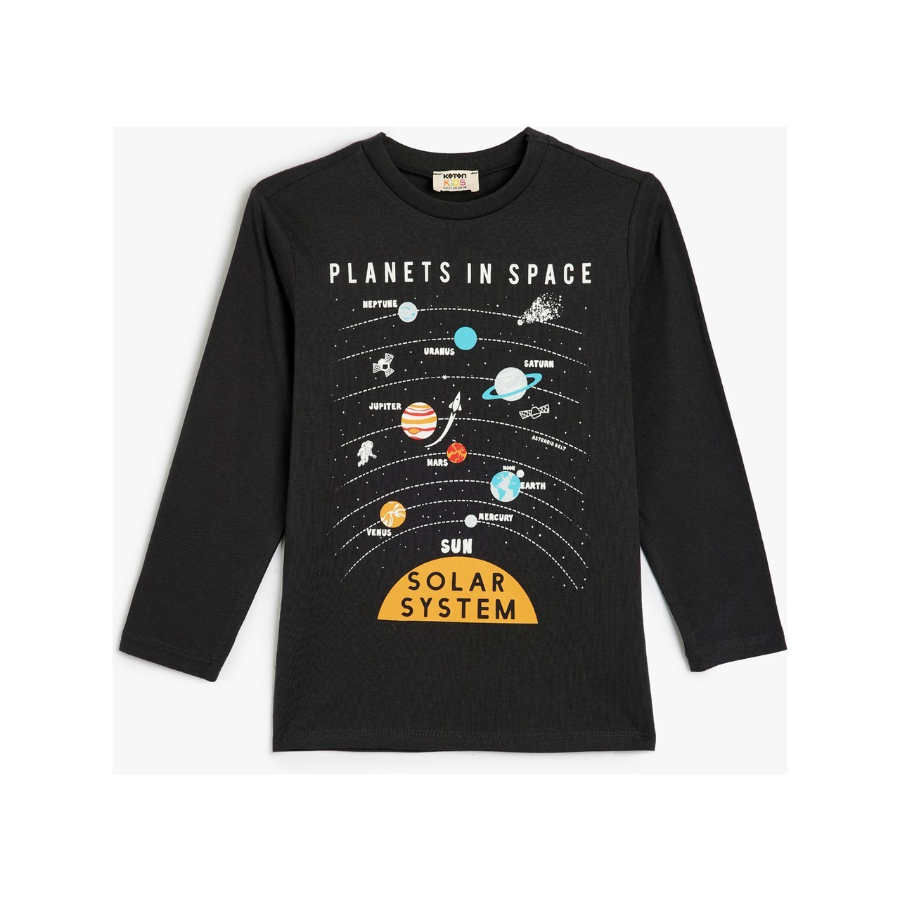 Koton Kids Planet Sweatshirt Antrasit