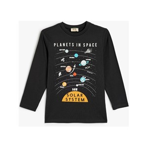 Koton Kids Planet Sweatshirt Antrasit