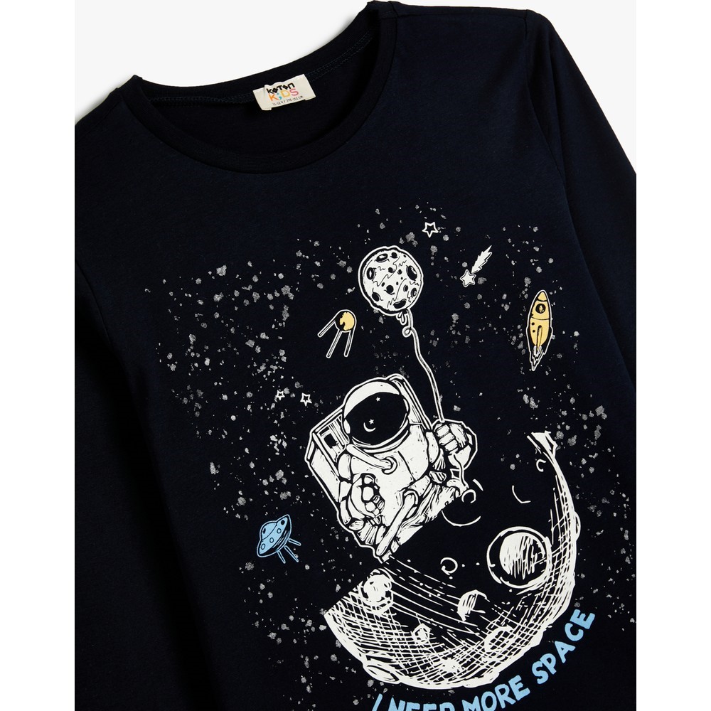 Koton Kids Space Sweatshirt Lacivert