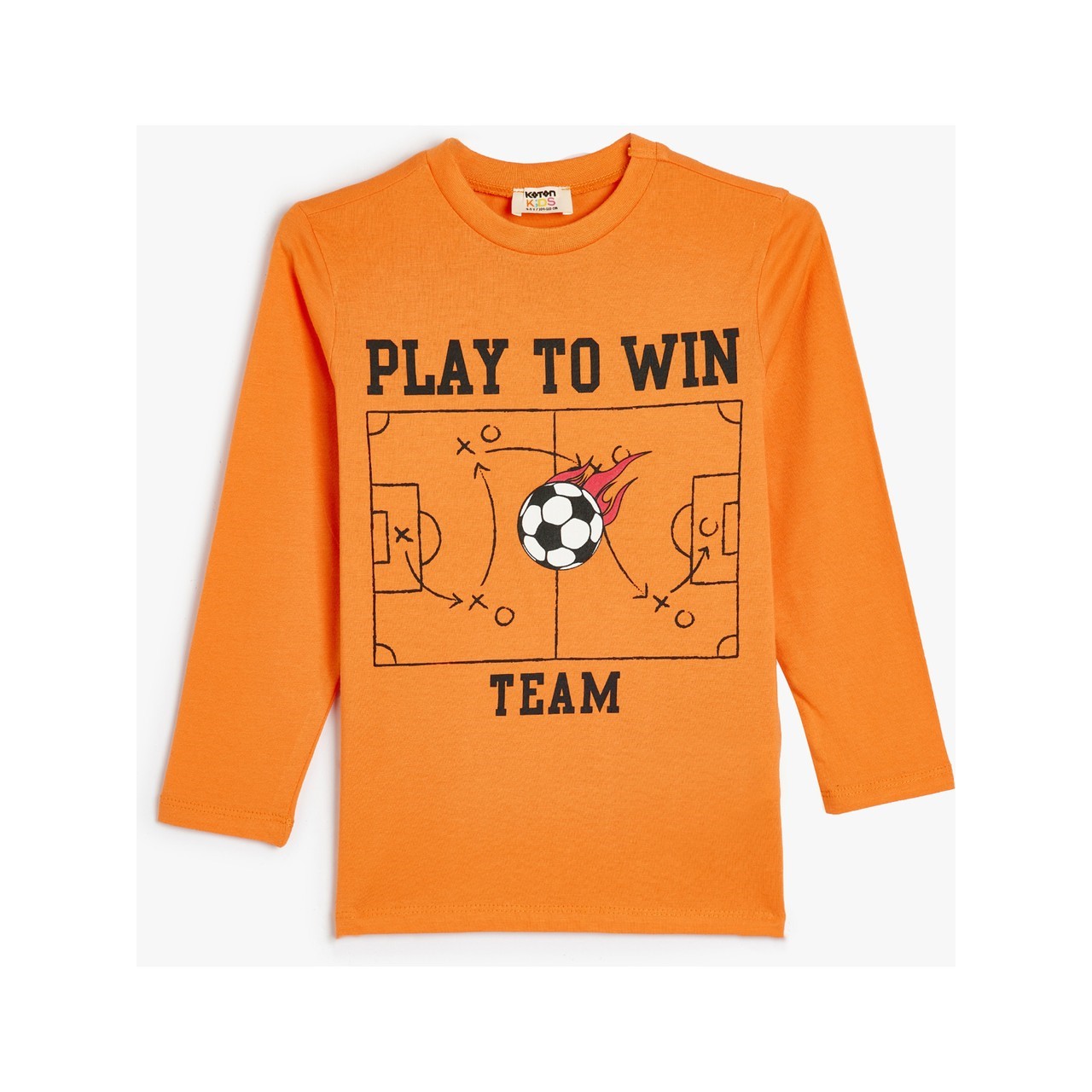 Koton Kids Play To Win Sweatshirt Turuncu