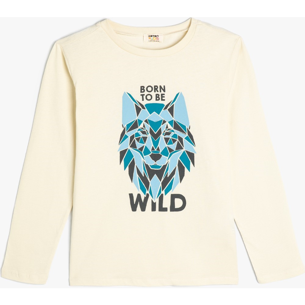 Koton Kids Wild Swearshirt Bej