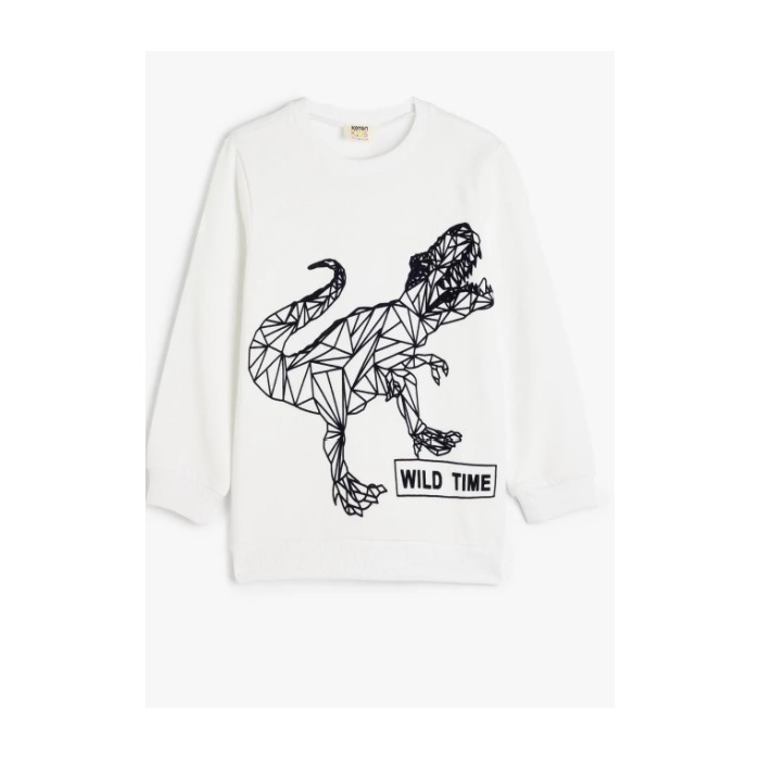 Koton Kids Wild Sweatshirt Ekru