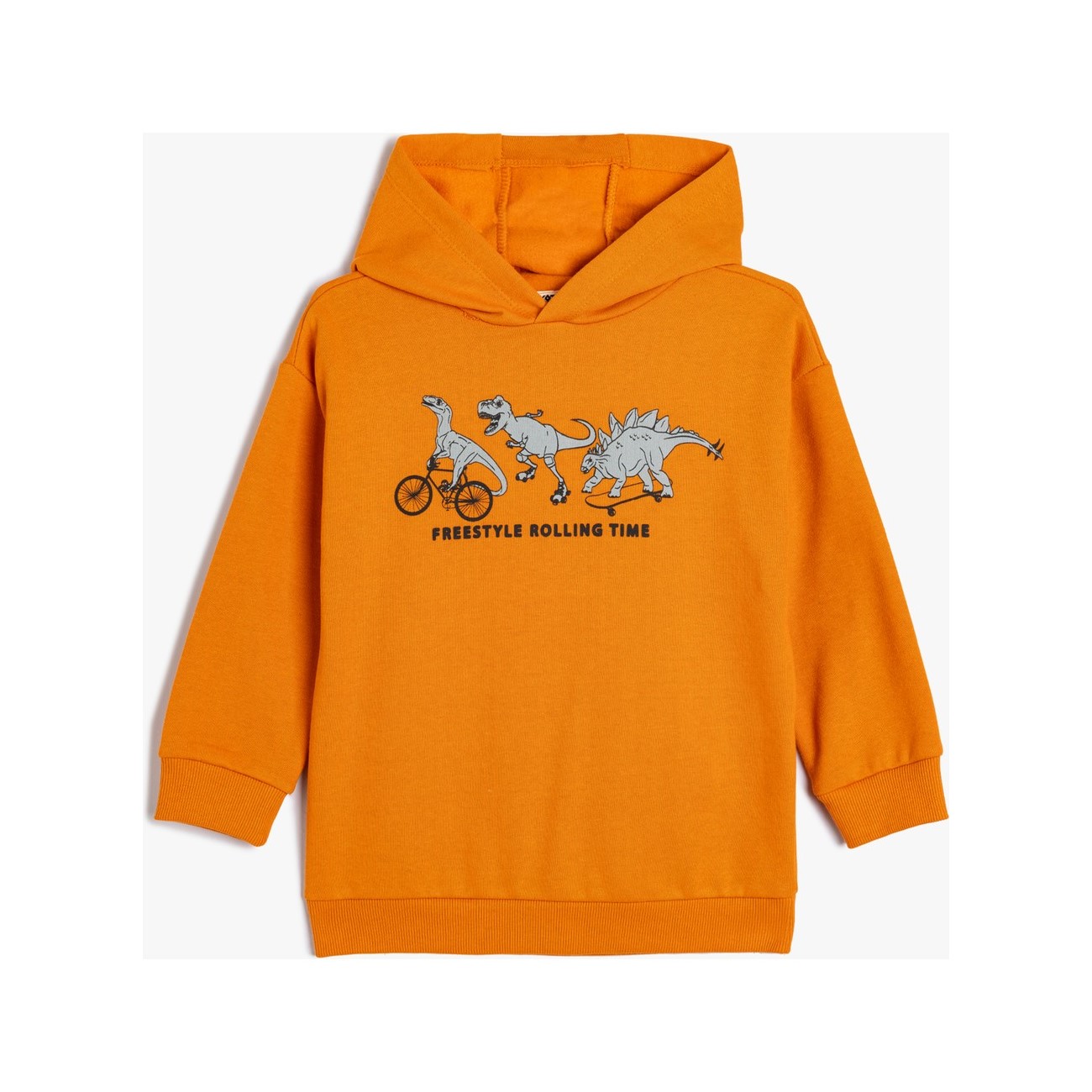 Koton Kids Freestyle Rolling Time Sweatshirt Turuncu