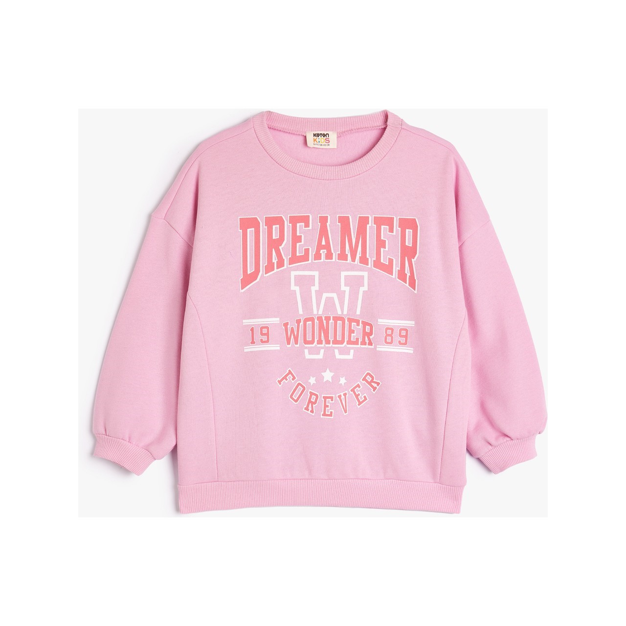 Koton Kids Dream Baskılı Sweat T'shırt Pembe