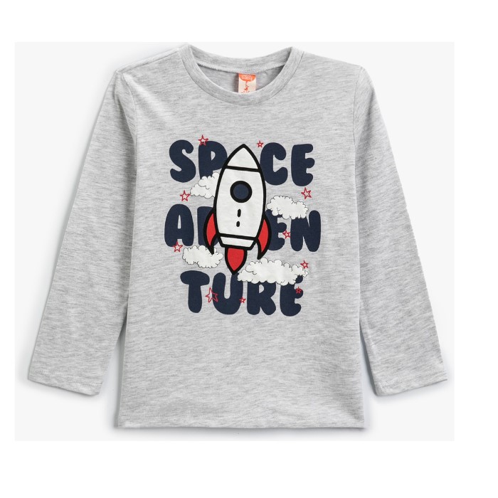 Koton Kids SpaceTure Sweatshirt Gri