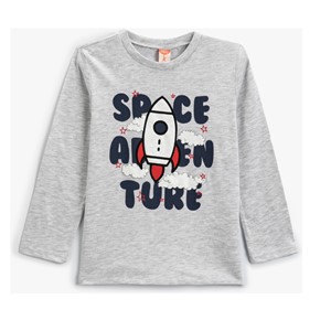 Koton Kids SpaceTure Sweatshirt Gri