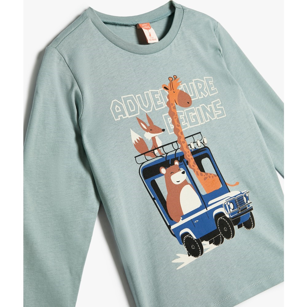 Koton Kids Adventure Sweatshirt Mavi