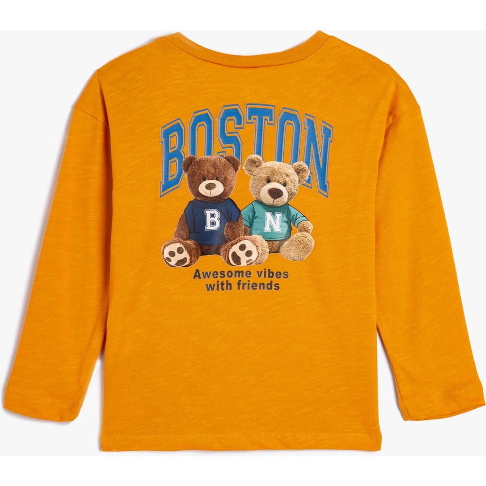 Koton Kids Boston Sweatshirt Turuncu