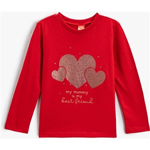 Koton Kids Best Friend Sweatshirt Kırmızı