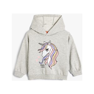 Koton Kids Unicorn Sweatshirt Gri