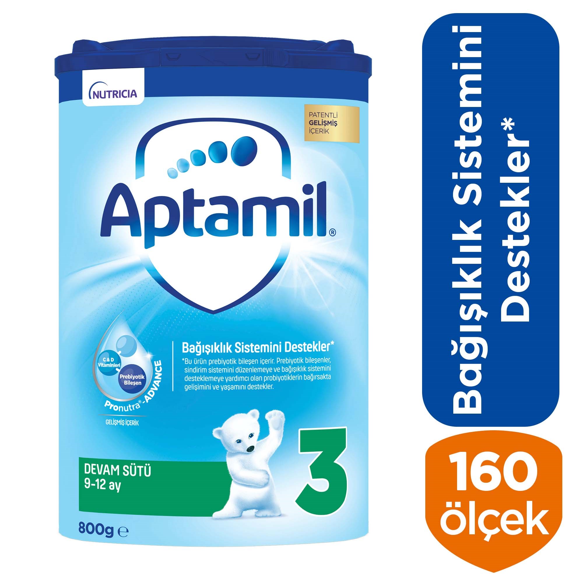 Milupa Aptamil 3 Devam Sütü 800 gr 