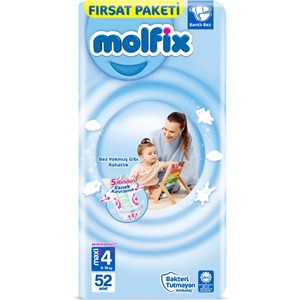 Molfix 3D Fırsat Paketi Maxi Plus (4+ Beden) 52 Adet